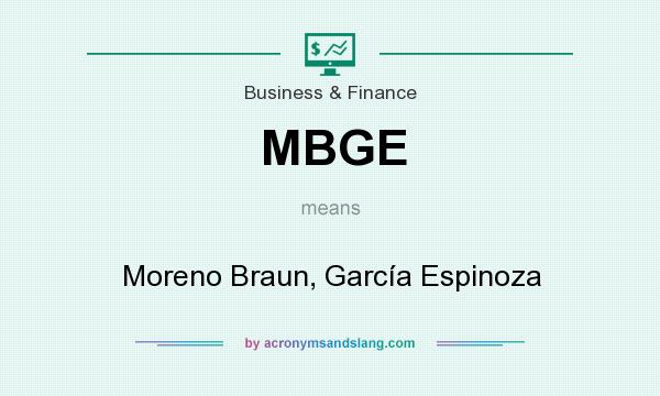 What does MBGE mean? It stands for Moreno Braun, García Espinoza