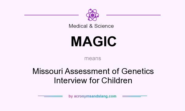 What does MAGIC mean? It stands for Missouri Assessment of Genetics Interview for Children