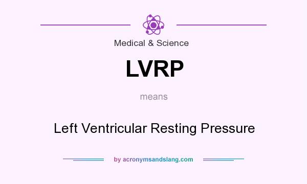 What does LVRP mean? It stands for Left Ventricular Resting Pressure
