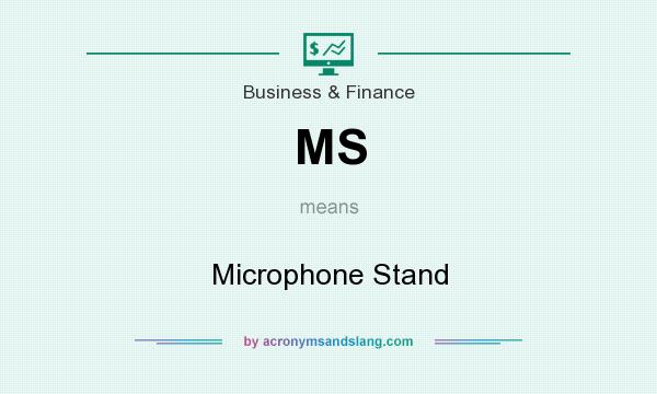 What does MS mean? It stands for Microphone Stand
