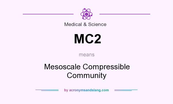 What does MC2 mean? It stands for Mesoscale Compressible Community