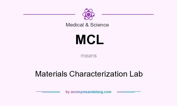 What does MCL mean? It stands for Materials Characterization Lab