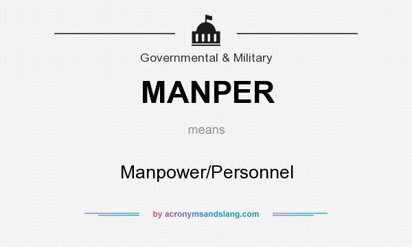 What does MANPER mean? It stands for Manpower/Personnel
