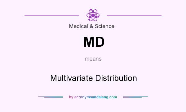 What does MD mean? It stands for Multivariate Distribution
