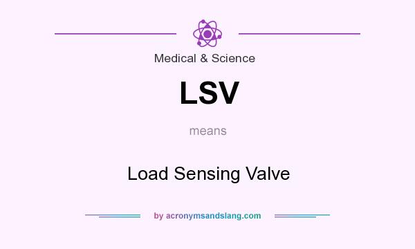 What does LSV mean? It stands for Load Sensing Valve