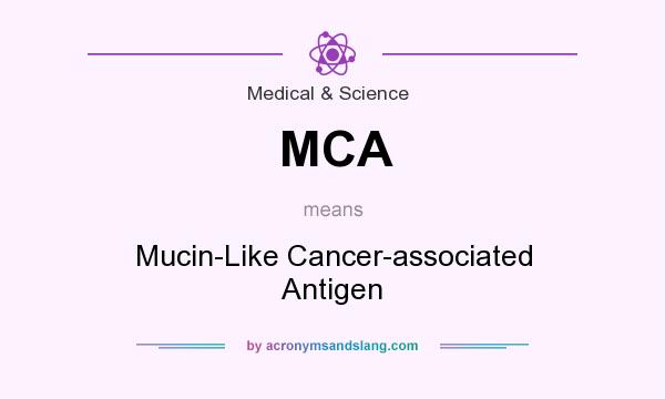 What does MCA mean? It stands for Mucin-Like Cancer-associated Antigen