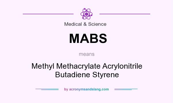 What does MABS mean? It stands for Methyl Methacrylate Acrylonitrile Butadiene Styrene