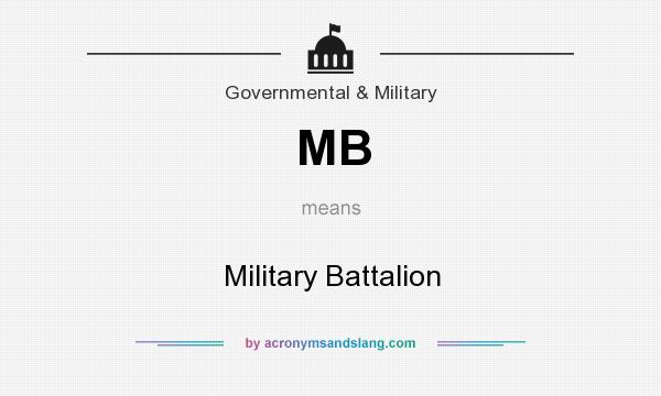 What does MB mean? It stands for Military Battalion