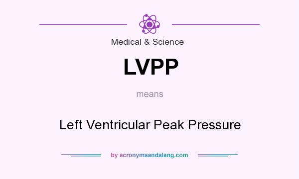 What does LVPP mean? It stands for Left Ventricular Peak Pressure