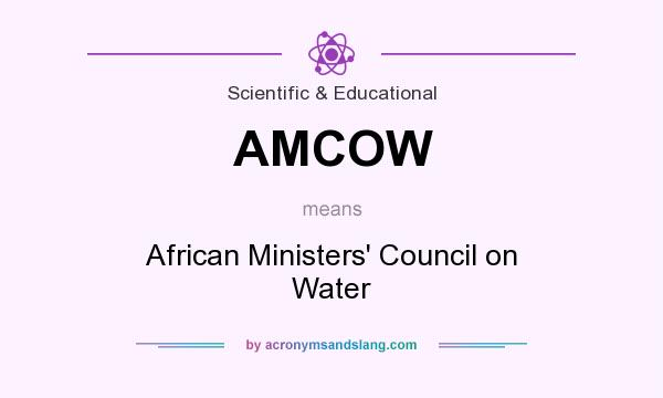 What does AMCOW mean? It stands for African Ministers` Council on Water