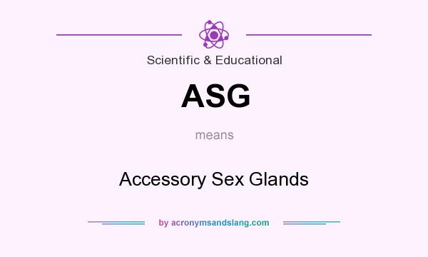 What does ASG mean? It stands for Accessory Sex Glands