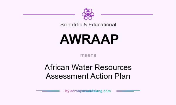 What does AWRAAP mean? It stands for African Water Resources Assessment Action Plan