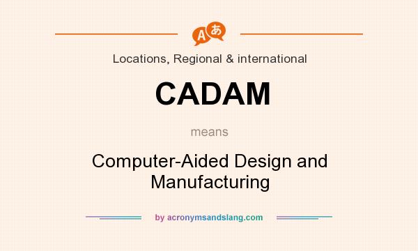 What does CADAM mean? It stands for Computer-Aided Design and Manufacturing
