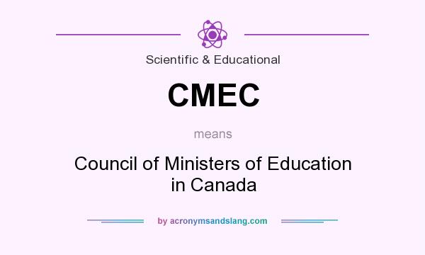 What does CMEC mean? It stands for Council of Ministers of Education in Canada