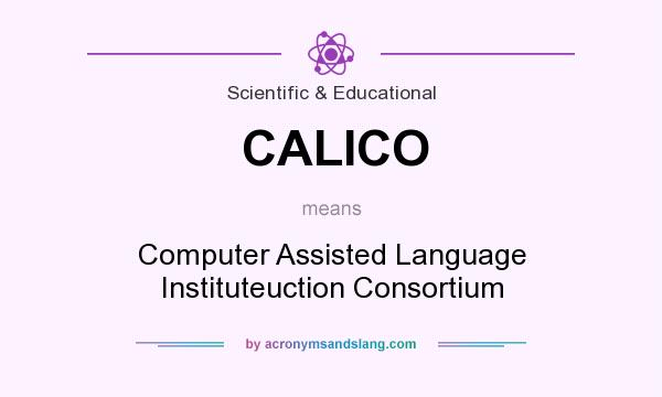 What does CALICO mean? It stands for Computer Assisted Language Instituteuction Consortium
