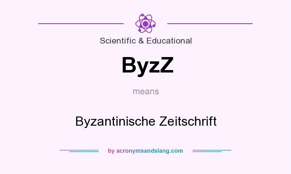 What does ByzZ mean? It stands for Byzantinische Zeitschrift