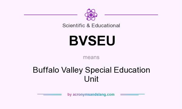 What does BVSEU mean? It stands for Buffalo Valley Special Education Unit