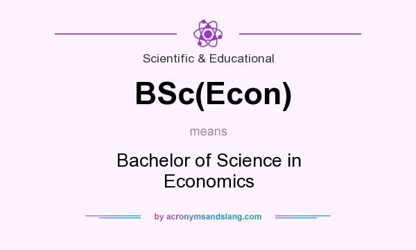 What does BSc(Econ) mean? It stands for Bachelor of Science in Economics