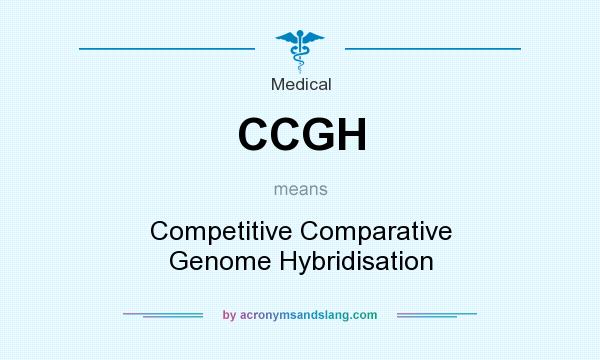 What does CCGH mean? It stands for Competitive Comparative Genome Hybridisation