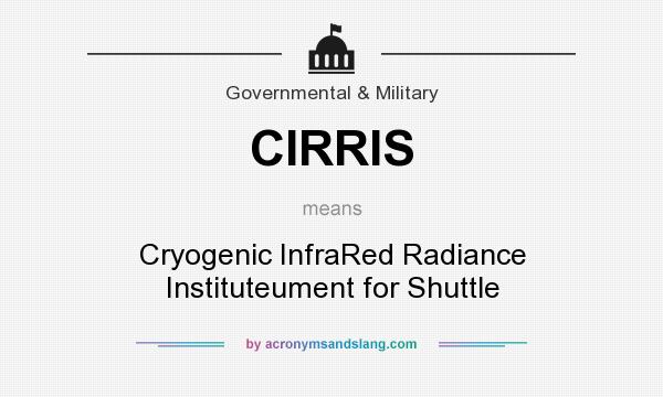 What does CIRRIS mean? It stands for Cryogenic InfraRed Radiance Instituteument for Shuttle