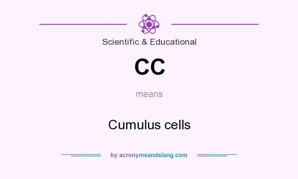 What does CC mean? It stands for Cumulus cells