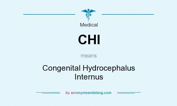 What does CHI mean? It stands for Congenital Hydrocephalus Internus