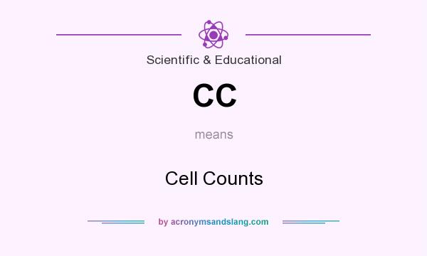 What does CC mean? It stands for Cell Counts