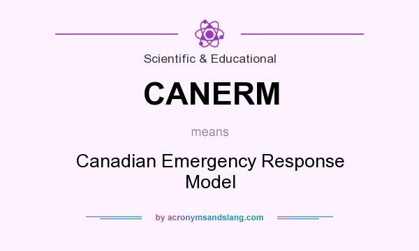 What does CANERM mean? It stands for Canadian Emergency Response Model