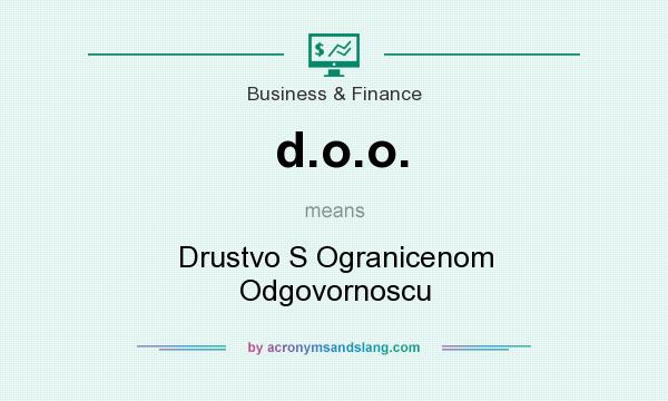 What does d.o.o. mean? It stands for Drustvo S Ogranicenom Odgovornoscu