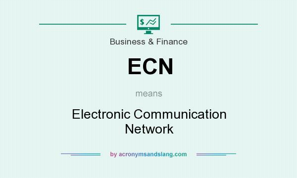 What does ECN mean? It stands for Electronic Communication Network