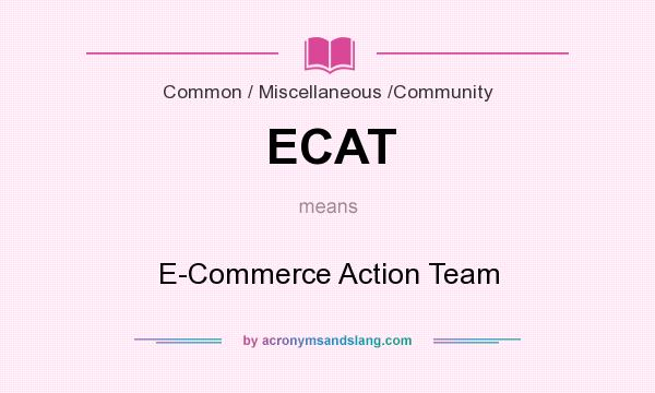 What does ECAT mean? It stands for E-Commerce Action Team