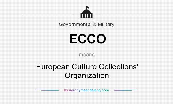 What does ECCO mean? It stands for European Culture Collections` Organization