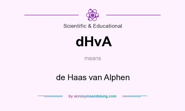 What does dHvA mean? It stands for de Haas van Alphen