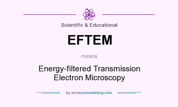 What does EFTEM mean? It stands for Energy-filtered Transmission Electron Microscopy