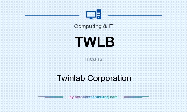 What does TWLB mean? It stands for Twinlab Corporation