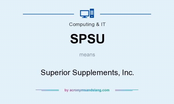 What does SPSU mean? It stands for Superior Supplements, Inc.
