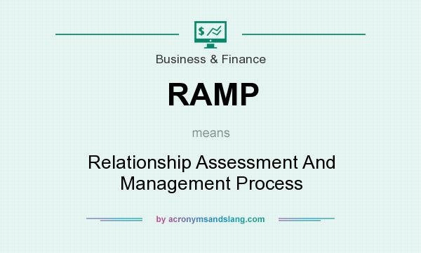 What does RAMP mean? It stands for Relationship Assessment And Management Process
