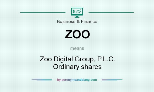 What does ZOO mean? It stands for Zoo Digital Group, P.L.C. Ordinary shares