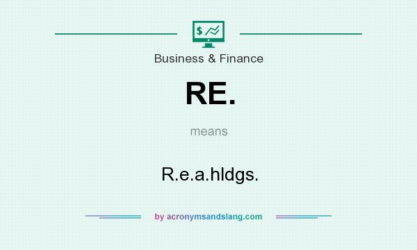 What does RE. mean? It stands for R.e.a.hldgs.