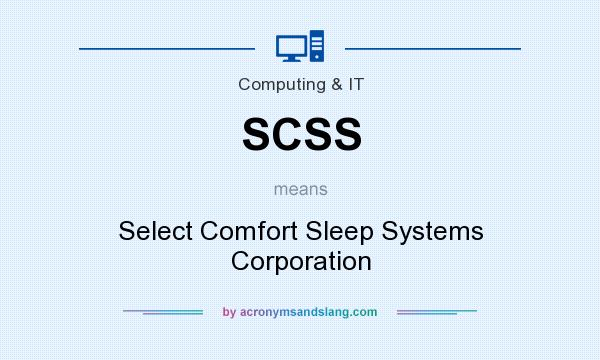 What does SCSS mean? It stands for Select Comfort Sleep Systems Corporation