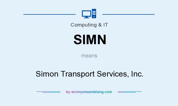 What does SIMN mean? It stands for Simon Transport Services, Inc.