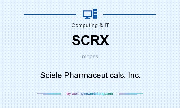 What does SCRX mean? It stands for Sciele Pharmaceuticals, Inc.