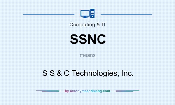 What does SSNC mean? It stands for S S & C Technologies, Inc.