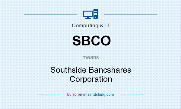 What does SBCO mean? It stands for Southside Bancshares Corporation
