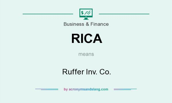 What does RICA mean? It stands for Ruffer Inv. Co.