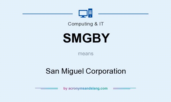 What does SMGBY mean? It stands for San Miguel Corporation