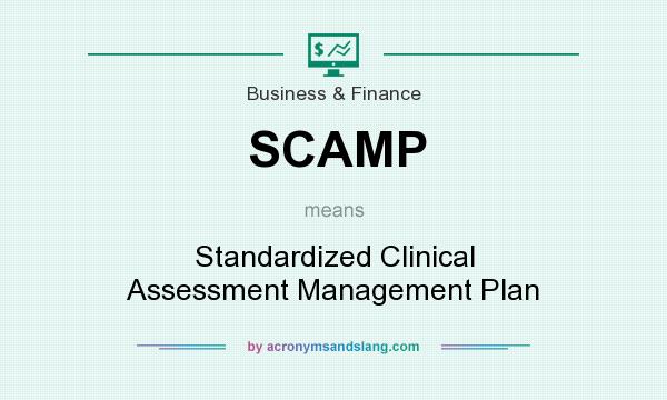 What does SCAMP mean? It stands for Standardized Clinical Assessment Management Plan