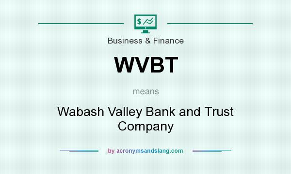 What does WVBT mean? It stands for Wabash Valley Bank and Trust Company
