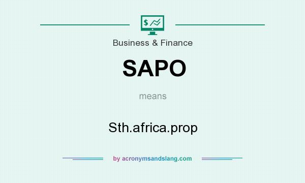 What does SAPO mean? It stands for Sth.africa.prop