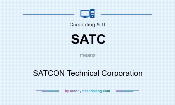 What does SATC mean? It stands for SATCON Technical Corporation